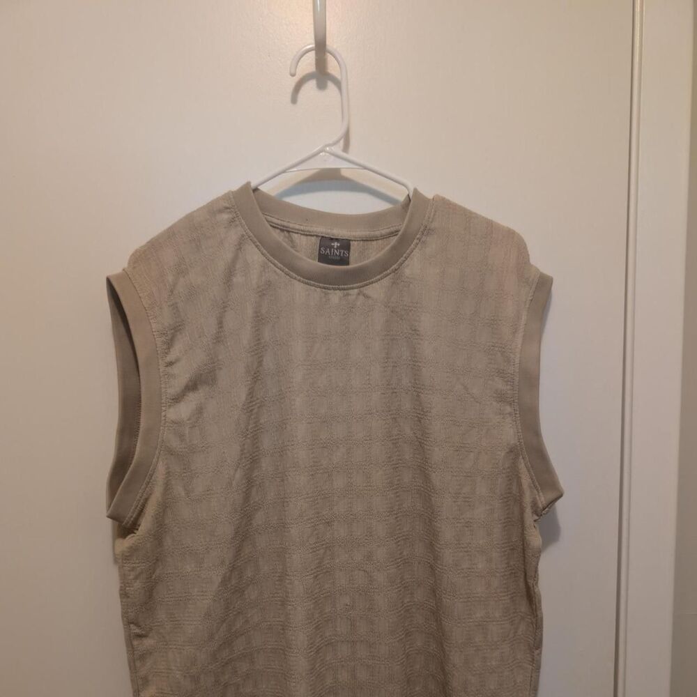 Allsaints Men's Cream and Tan Blouse